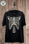 Spooky Rib Cage Graphic Top - Adult & Kids T-Shirts, Sweatshirts & Hoodies apparel design preview 1