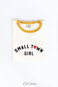 Small Town Girl Ringer Graphic Top - Adult & Kids T-Shirts, Sweatshirts & Hoodies apparel design preview 1