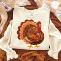 Faux Yarn Sequin Turkey - Adult & Kids T-Shirts, Sweatshirts & Hoodies apparel design preview 1