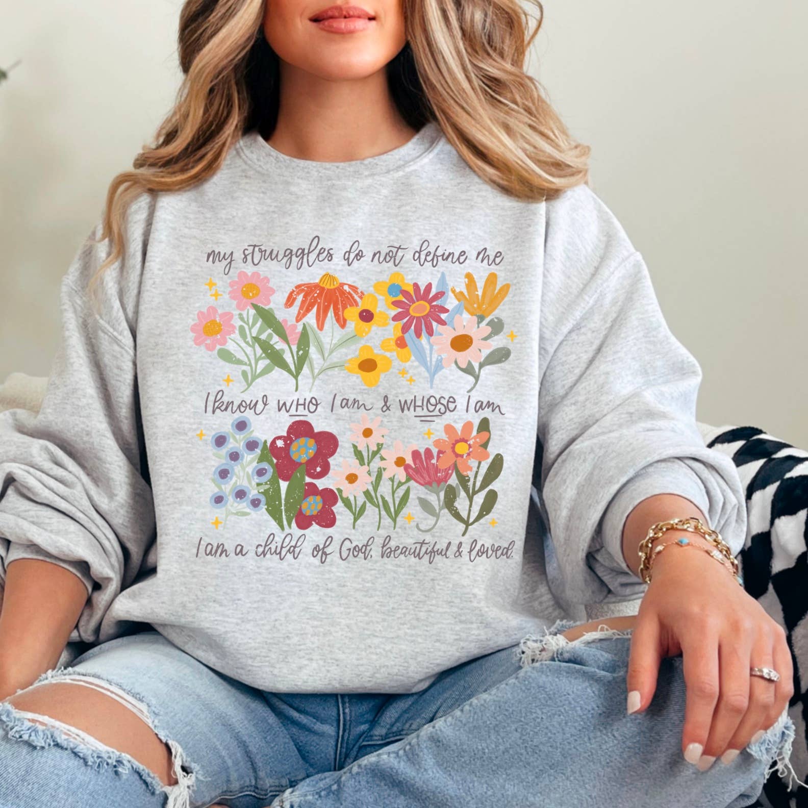 Floral Christian Graphic Apparel - Adult & Kids T-Shirts, Sweatshirts & Hoodies apparel design preview 1