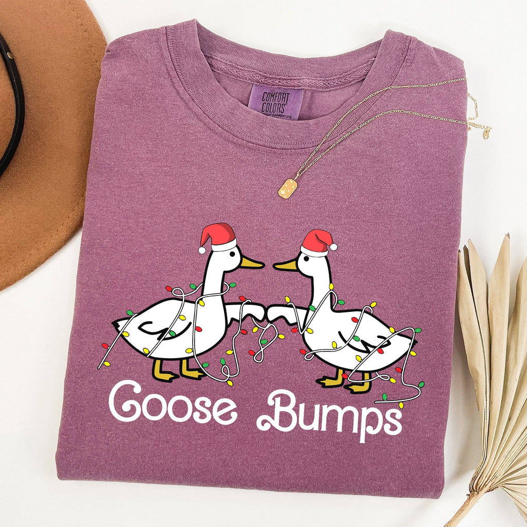 Goose Fist Bumps, Christmas, Santa, Cute, Funny, Xmas - Adult & Kids T-Shirts, Sweatshirts & Hoodies apparel design preview 1