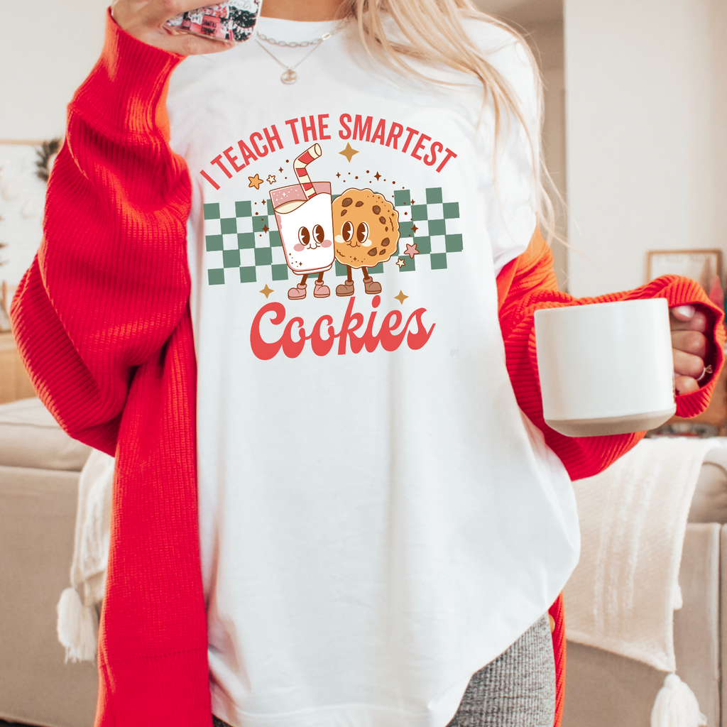 I Teach the Smartest Cookies Christmas Gildan Graphic - Adult & Kids T-Shirts, Sweatshirts & Hoodies apparel design preview 1