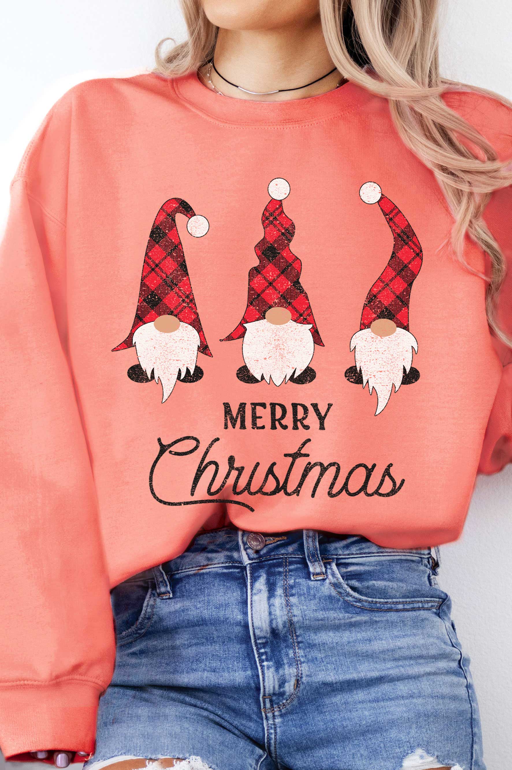 Merry Christmas Gnomes Graphic Brushed - Adult & Kids T-Shirts, Sweatshirts & Hoodies apparel design preview 1