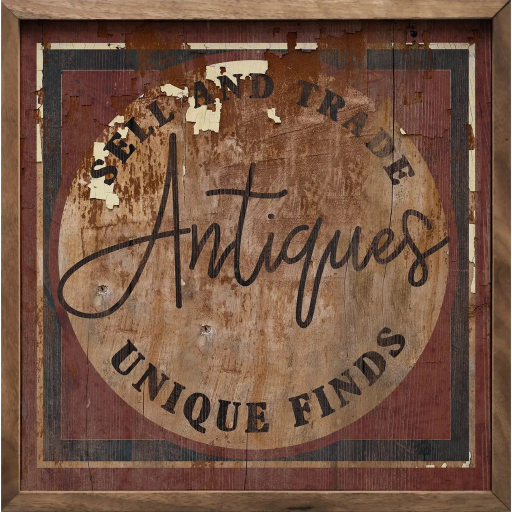 Antiques Rustic Border Red - Adult & Kids T-Shirts, Sweatshirts & Hoodies apparel design preview 1