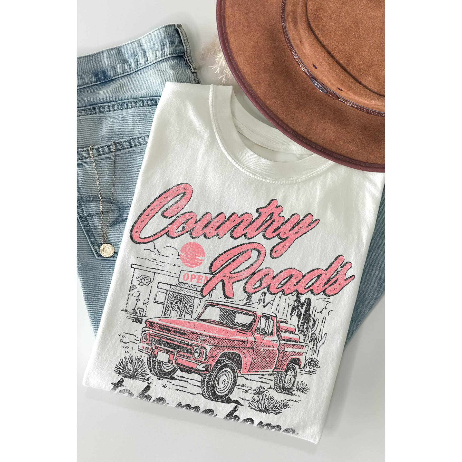 Country Rodads - Adult & Kids T-Shirts, Sweatshirts & Hoodies apparel design preview 1