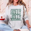 Holly Jolly, Christmas, Retro, Vintage, Cute, - Adult & Kids T-Shirts, Sweatshirts & Hoodies apparel design preview 1