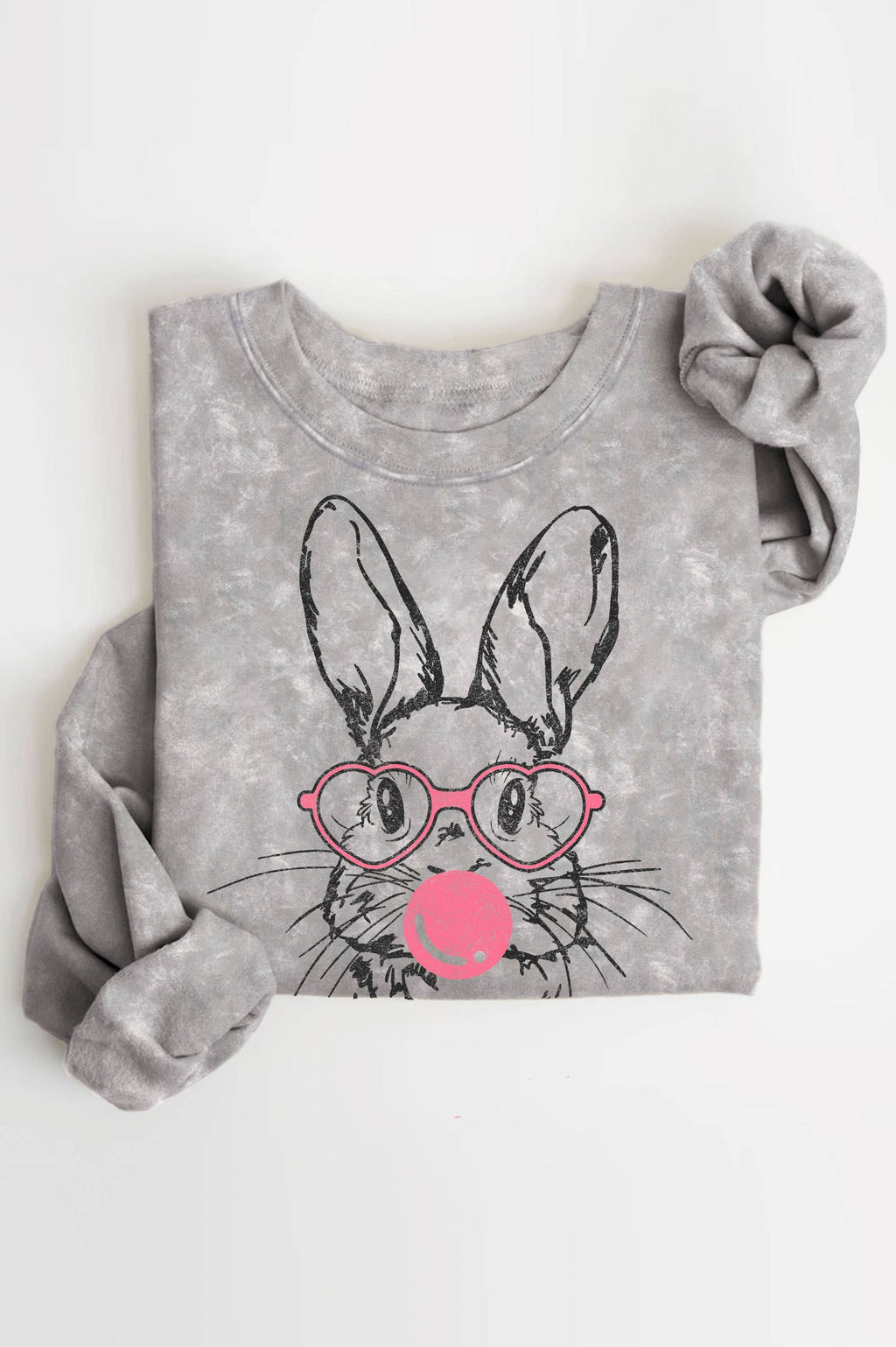Happy Easter Rabbit Mineral Graphic Brushed - Adult & Kids T-Shirts, Sweatshirts & Hoodies apparel design preview 1