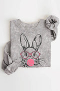 Happy Easter Rabbit Mineral Graphic Brushed - Adult & Kids T-Shirts, Sweatshirts & Hoodies apparel design preview 1