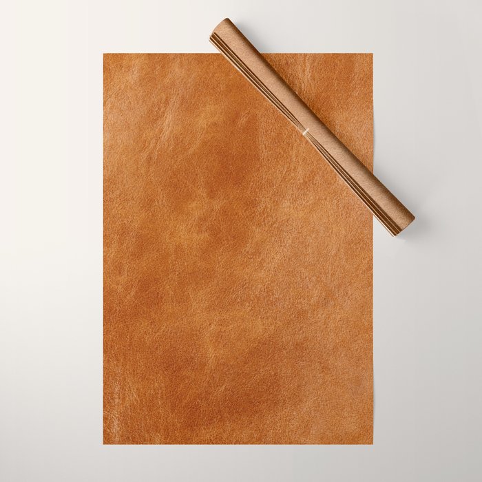 Natural brown leather, vintage texture Wrapping Paper - Adult & Kids T-Shirts, Sweatshirts & Hoodies apparel design preview 1