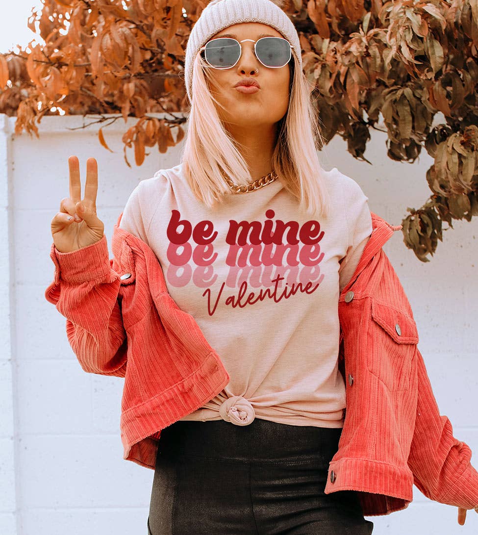 Be Mine Valentine Valentine's Day Cute Sweet Gift - Adult & Kids T-Shirts, Sweatshirts & Hoodies apparel design preview 1