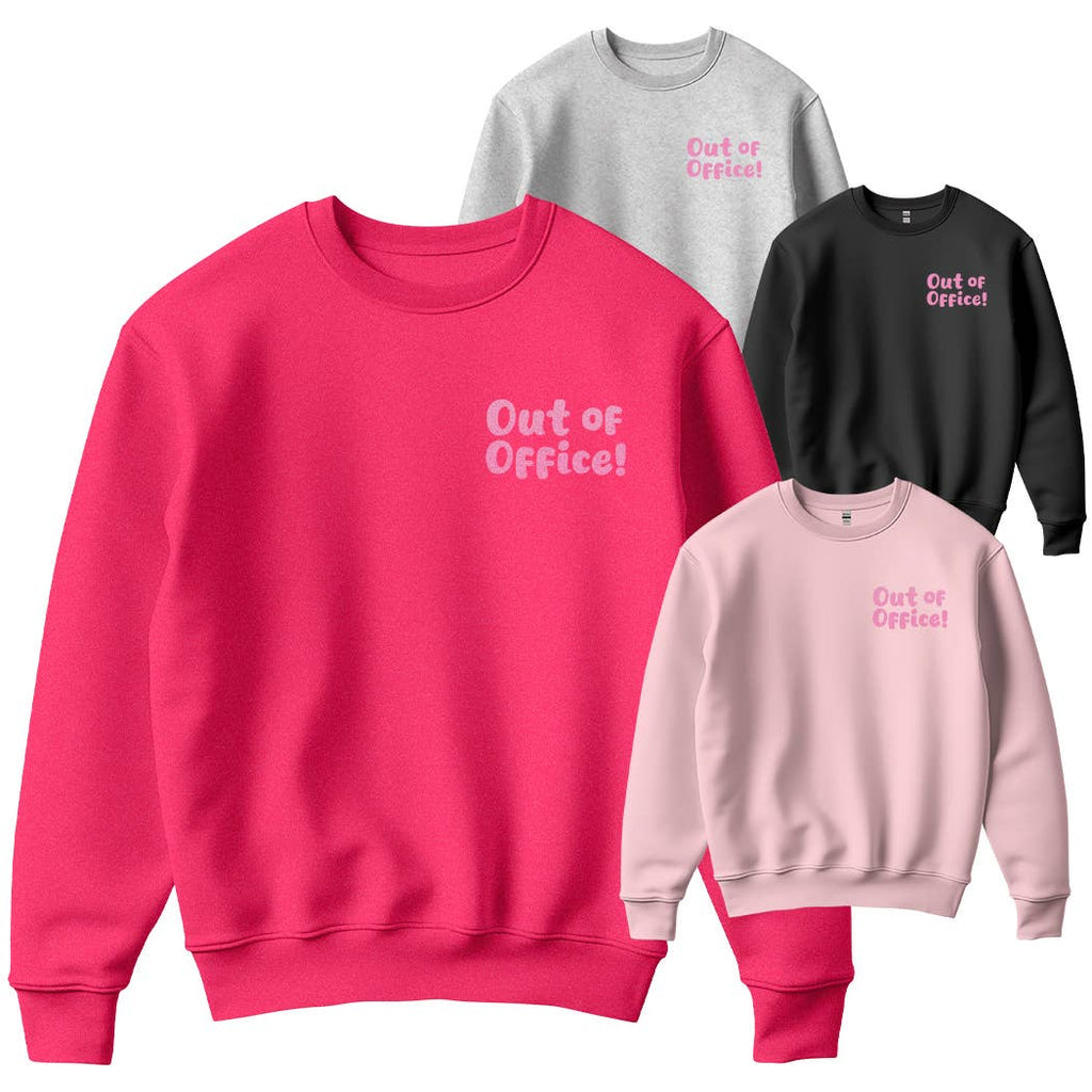Out of Office Glitter Logo Print Fleece - Adult & Kids T-Shirts, Sweatshirts & Hoodies apparel design preview 1