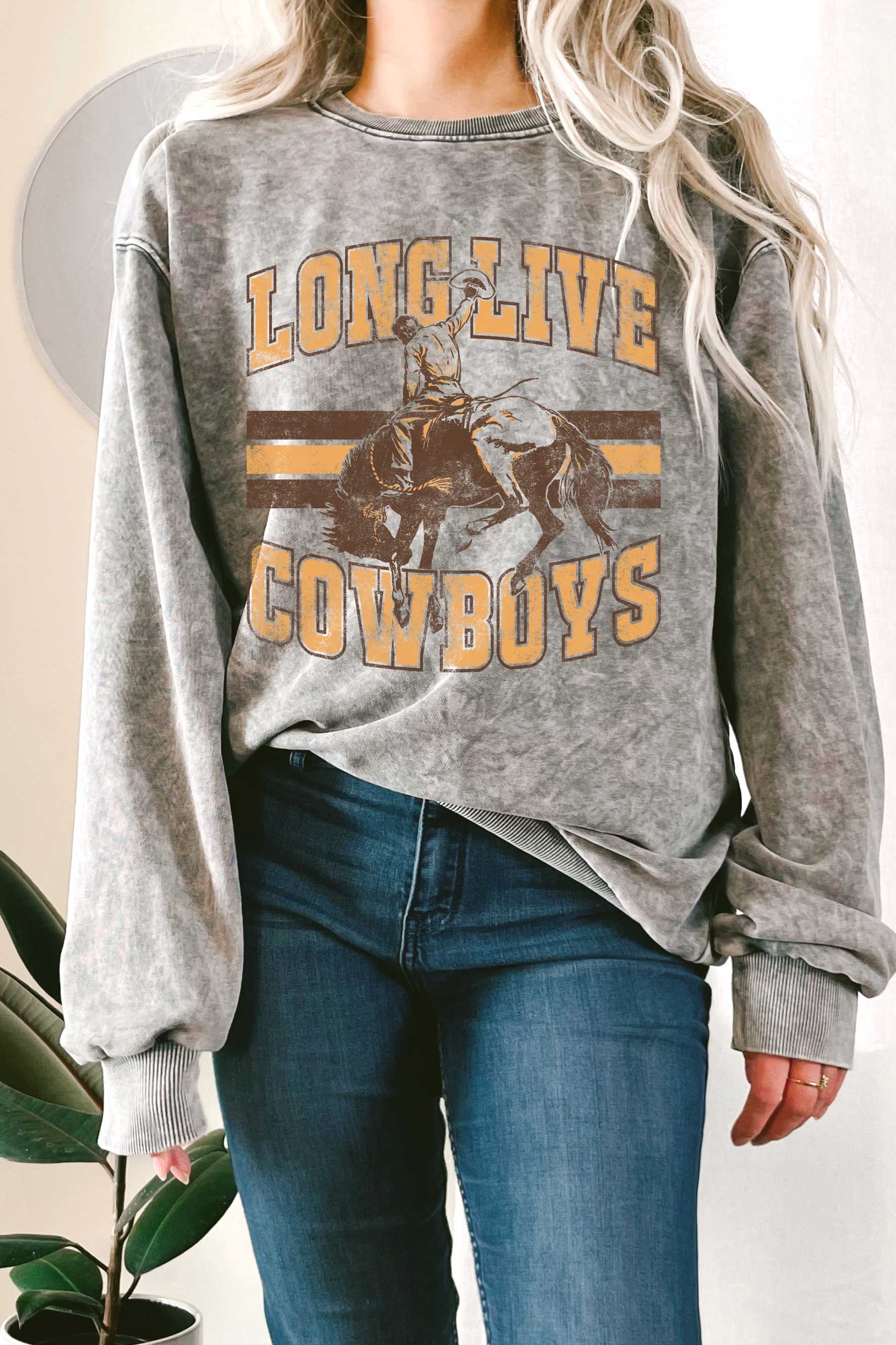 Long Live Cowboys Mineral Graphix Terry - Adult & Kids T-Shirts, Sweatshirts & Hoodies apparel design preview 1