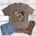 Christmas Western Boho Chicken Graphic - Adult & Kids T-Shirts, Sweatshirts & Hoodies apparel design preview 1