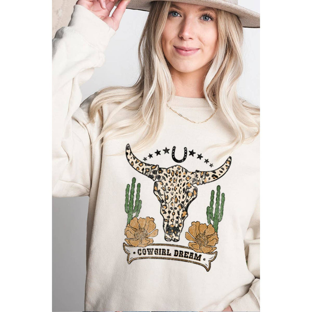 Cow Girl Dream Vintage Graphic - Adult & Kids T-Shirts, Sweatshirts & Hoodies apparel design preview 1