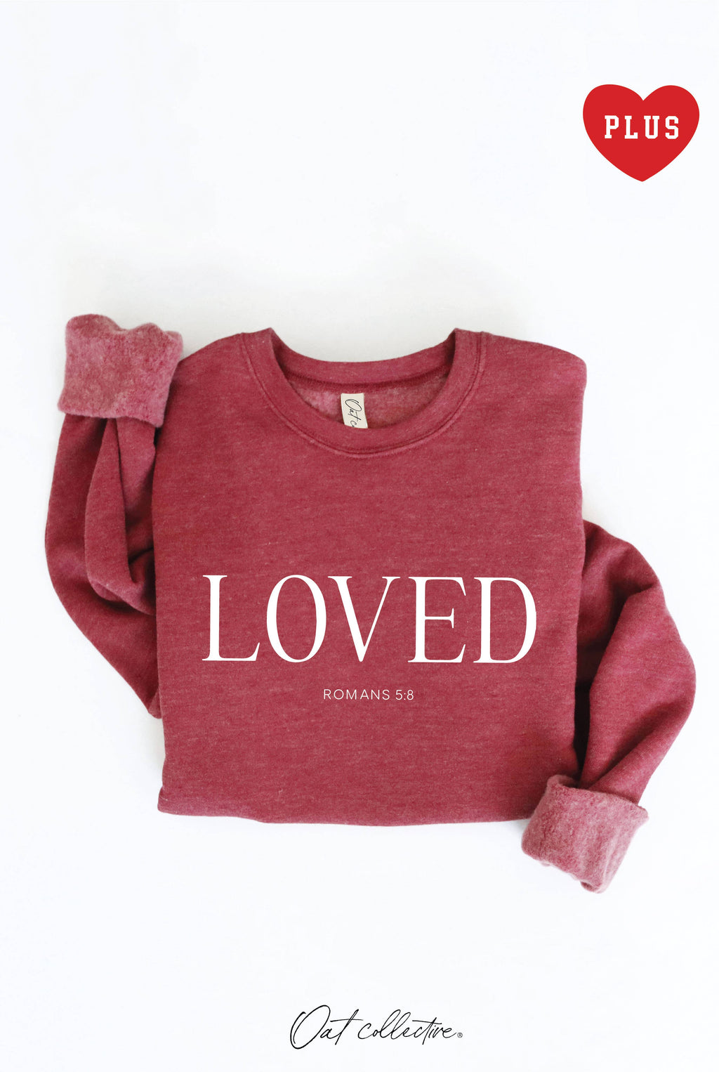 Loved Romans 5:8 Plus Graphic - Adult & Kids T-Shirts, Sweatshirts & Hoodies apparel design preview 1