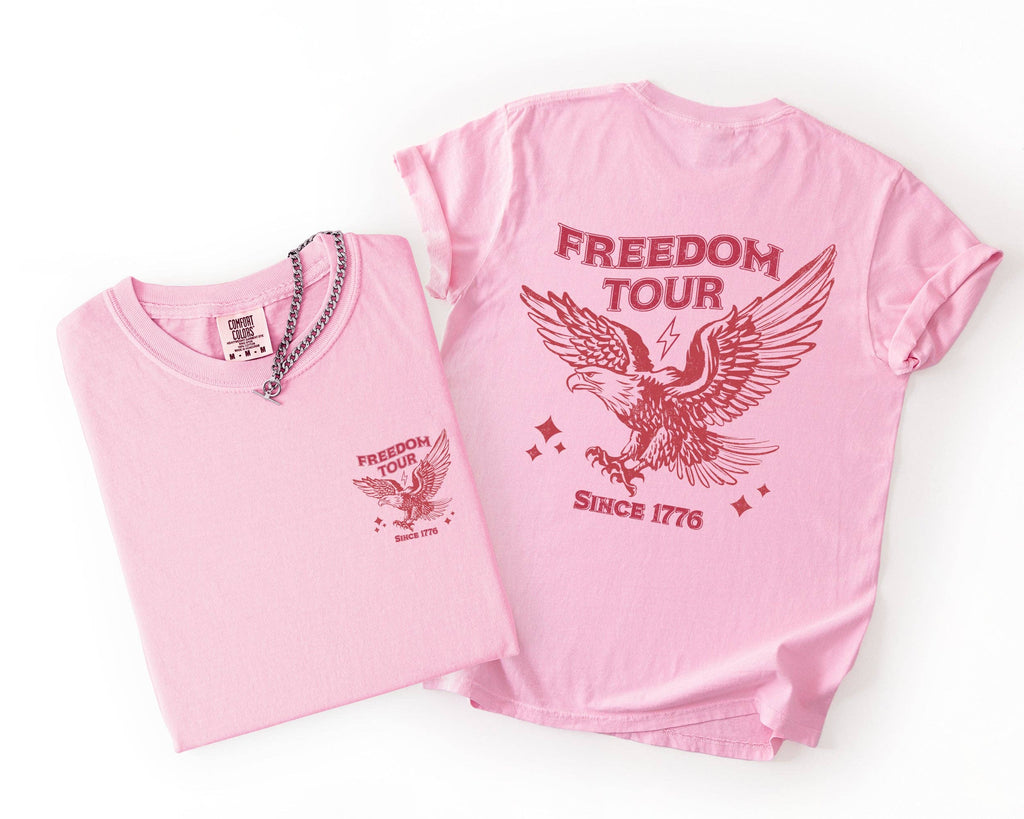 Freedom Tour, Eagle, America, USA 4th of July - Adult & Kids T-Shirts, Sweatshirts & Hoodies apparel design preview 1