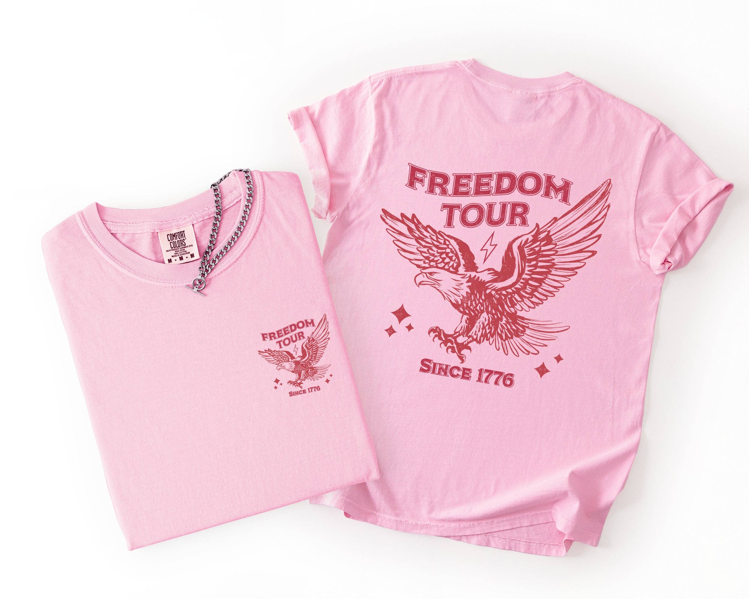 Freedom Tour, Eagle, America, USA 4th of July - Adult & Kids T-Shirts, Sweatshirts & Hoodies apparel design preview 1