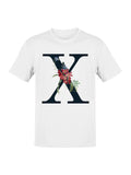 Artistic Floral Letter X with Butterfly Women's - Adult & Kids T-Shirts, Sweatshirts & Hoodies apparel design preview 1