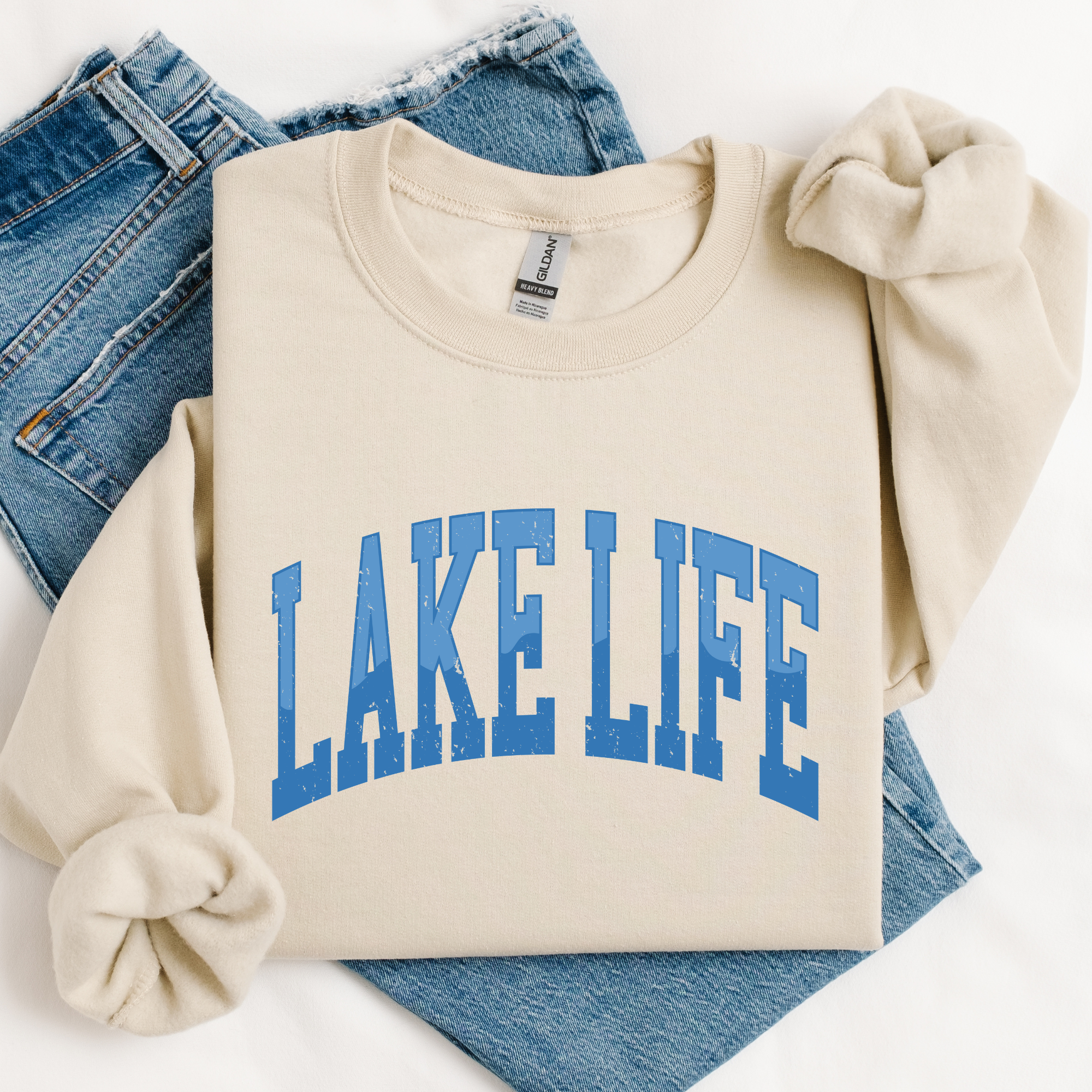 Lake Life Graphic /Crewneck - Adult & Kids T-Shirts, Sweatshirts & Hoodies apparel design preview 1