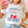 Land of the Free July 4th Graphic Comfort Color - Adult & Kids T-Shirts, Sweatshirts & Hoodies apparel design preview 1