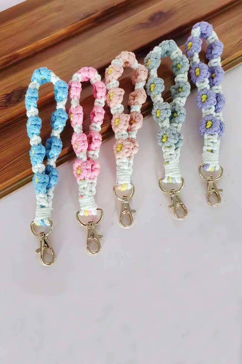 ..1230 Tik Tok Daisy Flower Wristlet Keychain - Adult & Kids T-Shirts, Sweatshirts & Hoodies apparel design preview 1