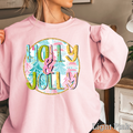 Holly and Jolly Christmas Graphic Women'S - Adult & Kids T-Shirts, Sweatshirts & Hoodies apparel design preview 1