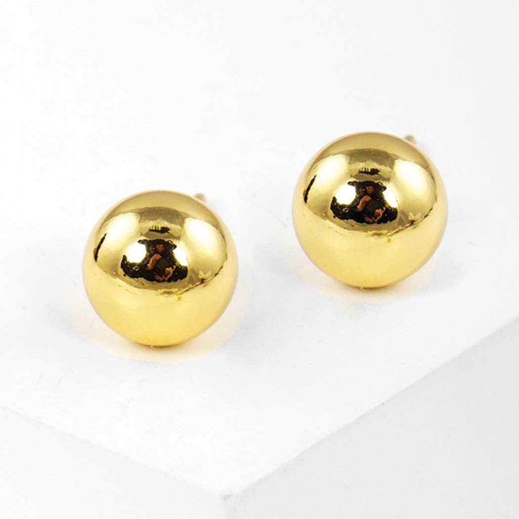 Gold-Dipped Brass Ball Earring - Adult & Kids T-Shirts, Sweatshirts & Hoodies apparel design preview 1