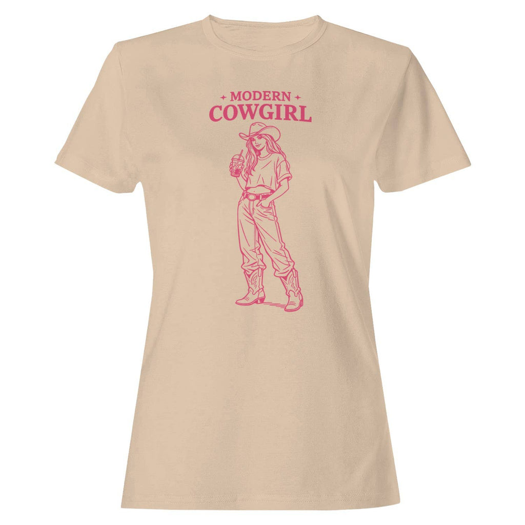 Modern Cowgirl Women's Natural - Adult & Kids T-Shirts, Sweatshirts & Hoodies apparel design preview 1