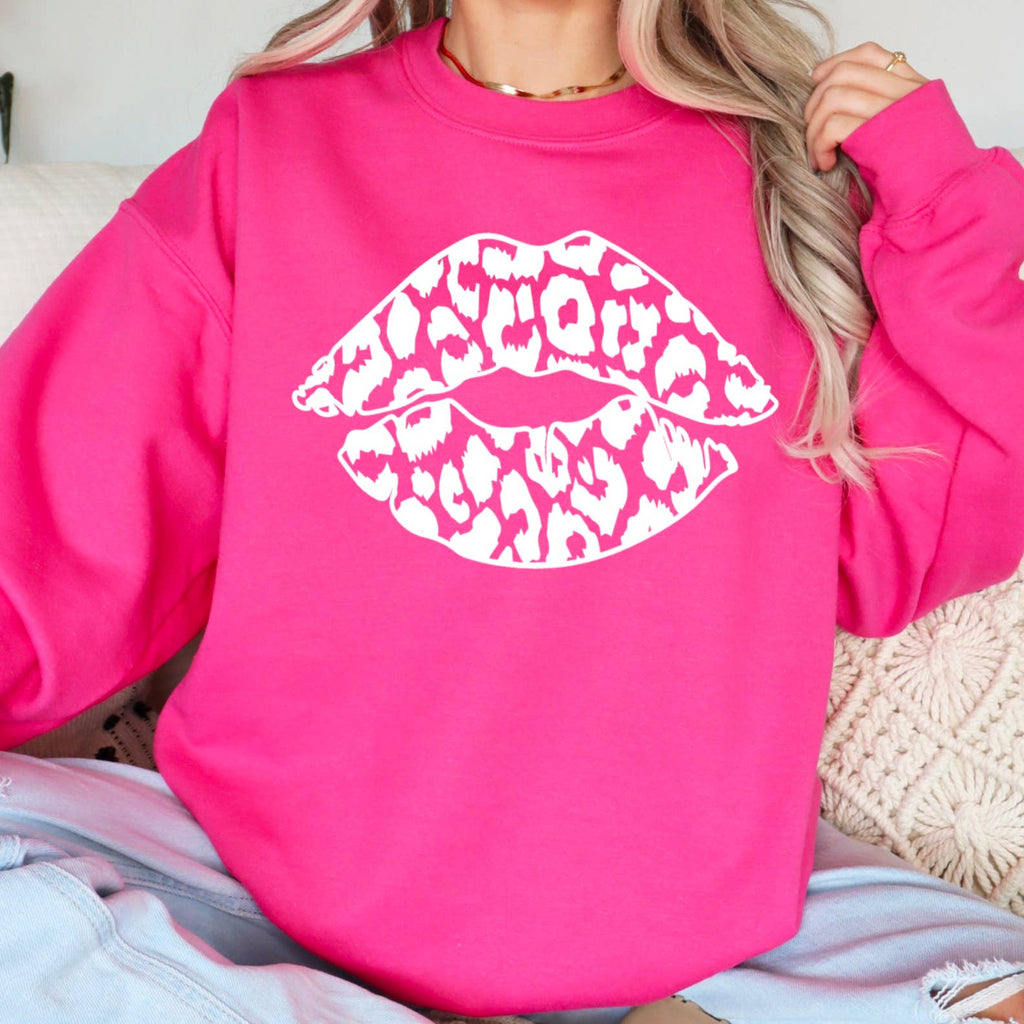 Leopard Lips Screen Print Graphic - Adult & Kids T-Shirts, Sweatshirts & Hoodies apparel design preview 1