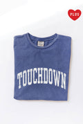 Touchdown Graphic Plus Size Mineral Washed Top - Adult & Kids T-Shirts, Sweatshirts & Hoodies apparel design preview 1
