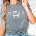 July 4th Graphic Coquette America Bella Canvas - Adult & Kids T-Shirts, Sweatshirts & Hoodies apparel design preview 1