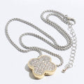 Gold Tone Outline Cz Clover Pendant Necklace - Adult & Kids T-Shirts, Sweatshirts & Hoodies apparel design preview 1