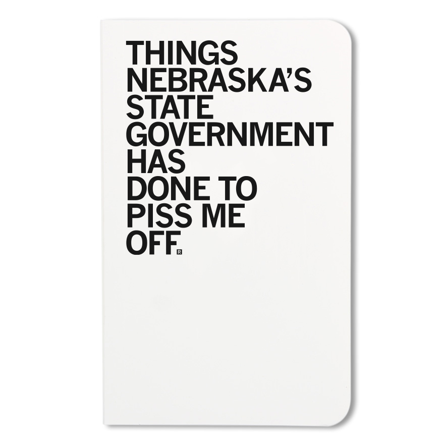 Things Nebraska's State Gov. Has Done Notebook - Adult & Kids T-Shirts, Sweatshirts & Hoodies apparel design preview 1