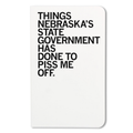 Things Nebraska's State Gov. Has Done Notebook - Adult & Kids T-Shirts, Sweatshirts & Hoodies apparel design preview 1