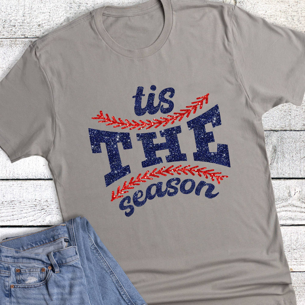 Baseball Tis the Season Graphic - Adult & Kids T-Shirts, Sweatshirts & Hoodies apparel design preview 1