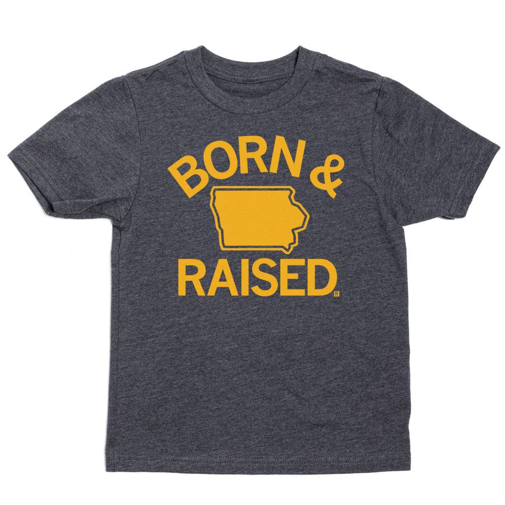 Ia Born Raised Charcoal Kids - Adult & Kids T-Shirts, Sweatshirts & Hoodies apparel design preview 1