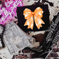 Orange Ghost Bow - Adult & Kids T-Shirts, Sweatshirts & Hoodies apparel design preview 1