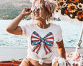 4th of July Coquette Bow American Flag - Adult & Kids T-Shirts, Sweatshirts & Hoodies apparel design preview 1