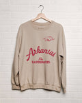 Arkansas Razorbacks Quality Sand Thrifted - Adult & Kids T-Shirts, Sweatshirts & Hoodies apparel design preview 1