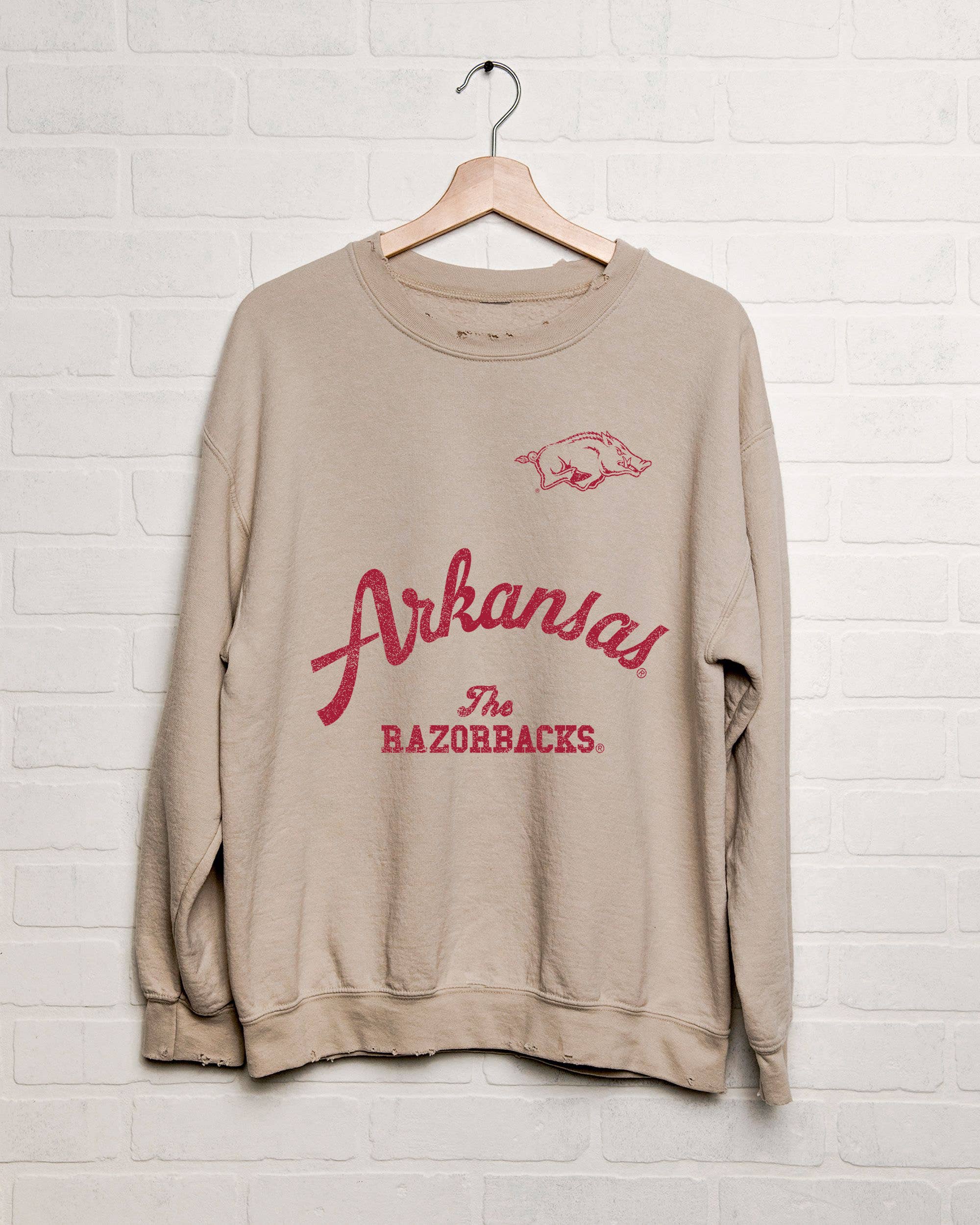 Arkansas Razorbacks Quality Sand Thrifted - Adult & Kids T-Shirts, Sweatshirts & Hoodies apparel design preview 1