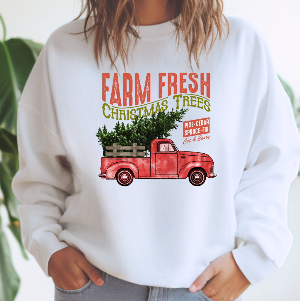 Farm Fresh Christmas Trees Top - Adult & Kids T-Shirts, Sweatshirts & Hoodies apparel design preview 1