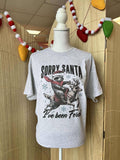 Sorry Santa I've Been Feral Raccoon On Ash Gray - Adult & Kids T-Shirts, Sweatshirts & Hoodies apparel design preview 1