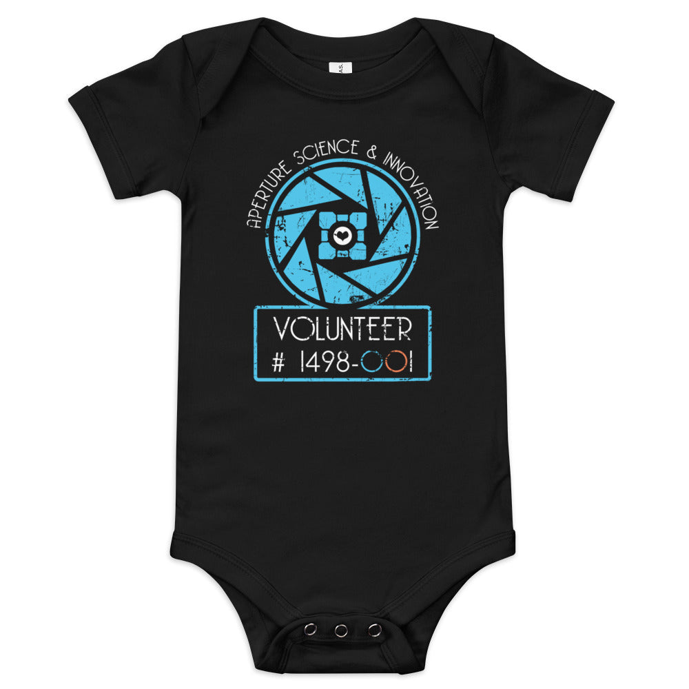Aperture Science Volunteer Kid's Onesie - Adult & Kids T-Shirts, Sweatshirts & Hoodies apparel design preview 1