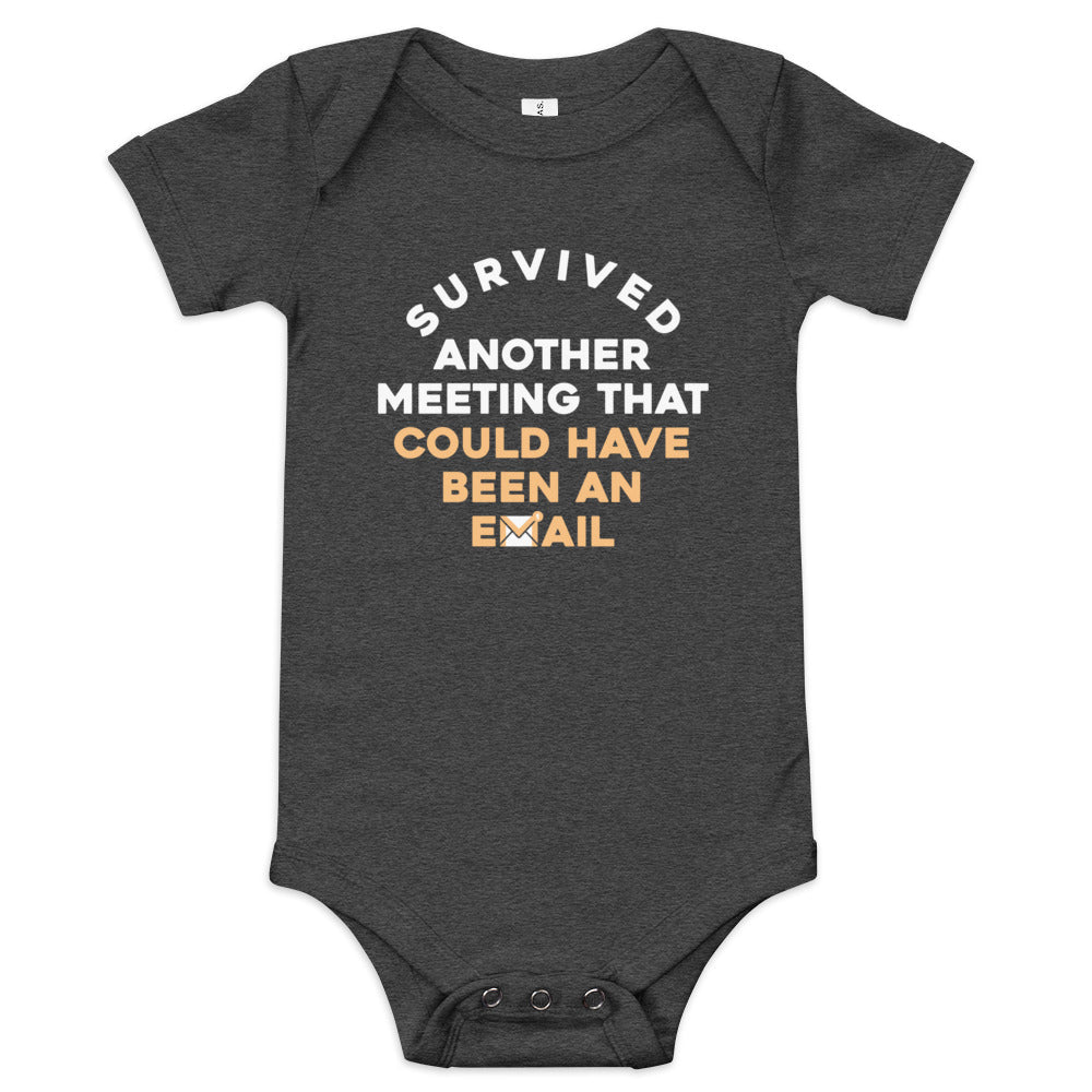 Survived Another Meeting Kid's Onesie - Adult & Kids T-Shirts, Sweatshirts & Hoodies apparel design preview 1