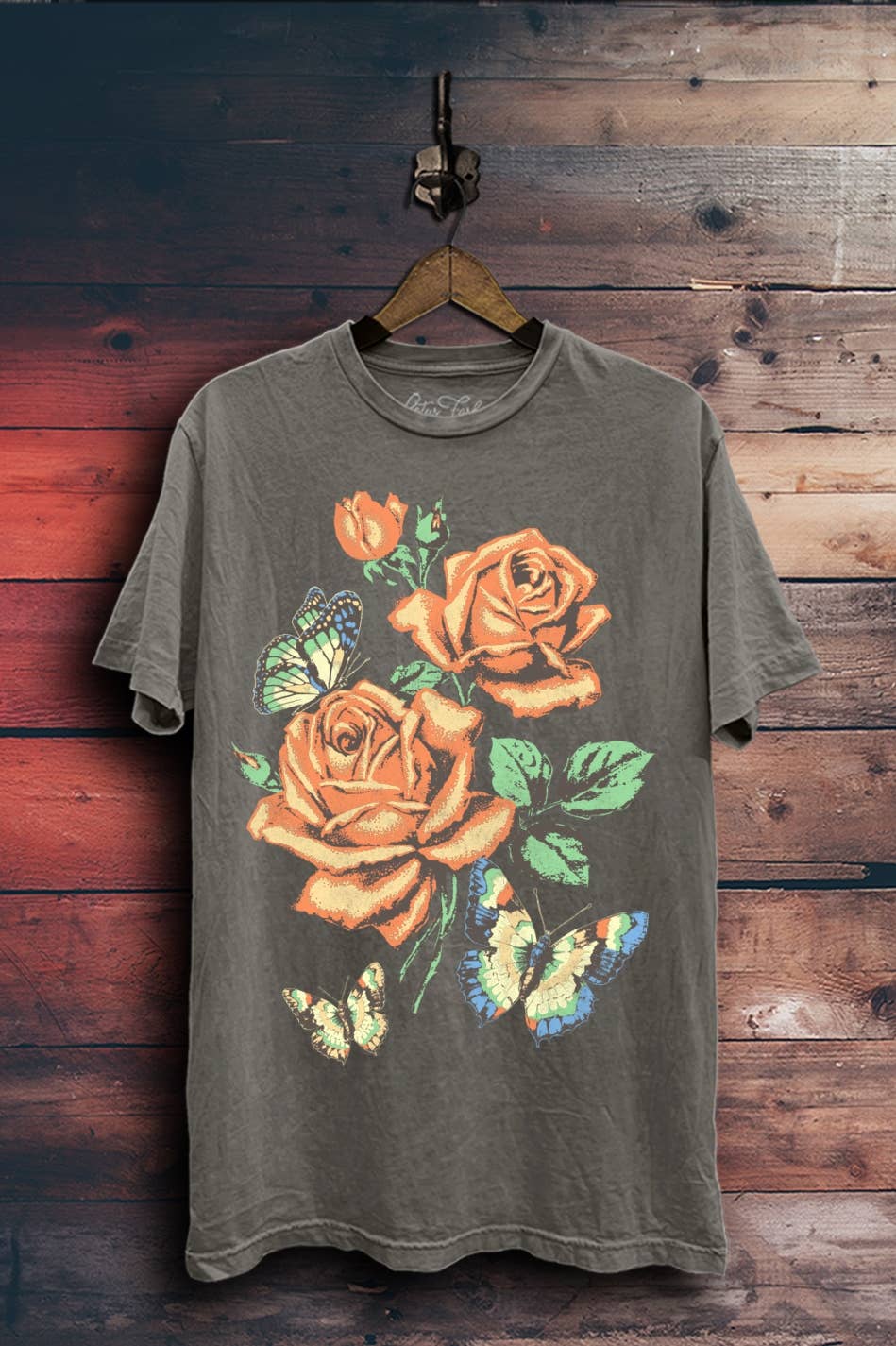 Flowers and Butterflies Graphic Top - Adult & Kids T-Shirts, Sweatshirts & Hoodies apparel design preview 1