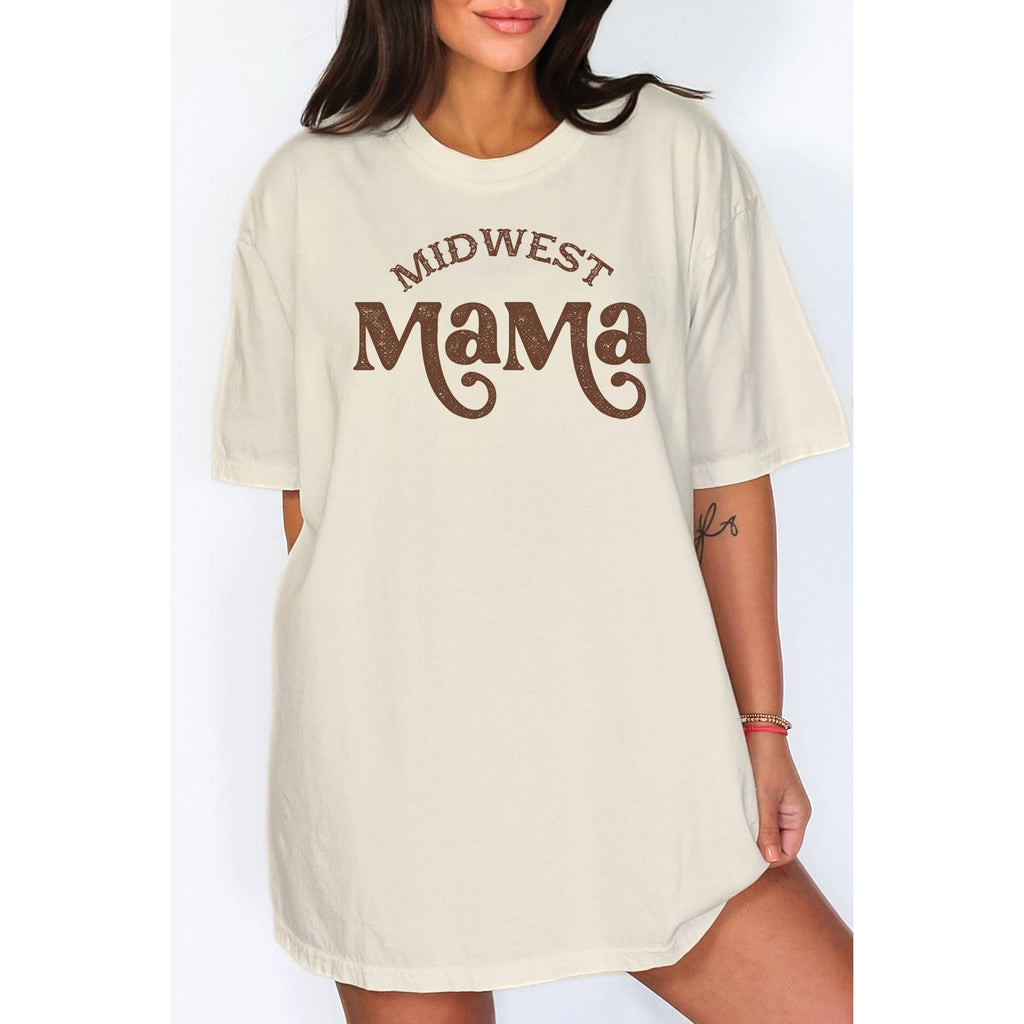 Unisex Oversized Midwest Mama - Adult & Kids T-Shirts, Sweatshirts & Hoodies apparel design preview 1