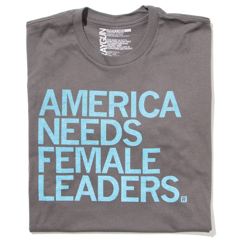 America Needs Female Leaders - Adult & Kids T-Shirts, Sweatshirts & Hoodies apparel design preview 1