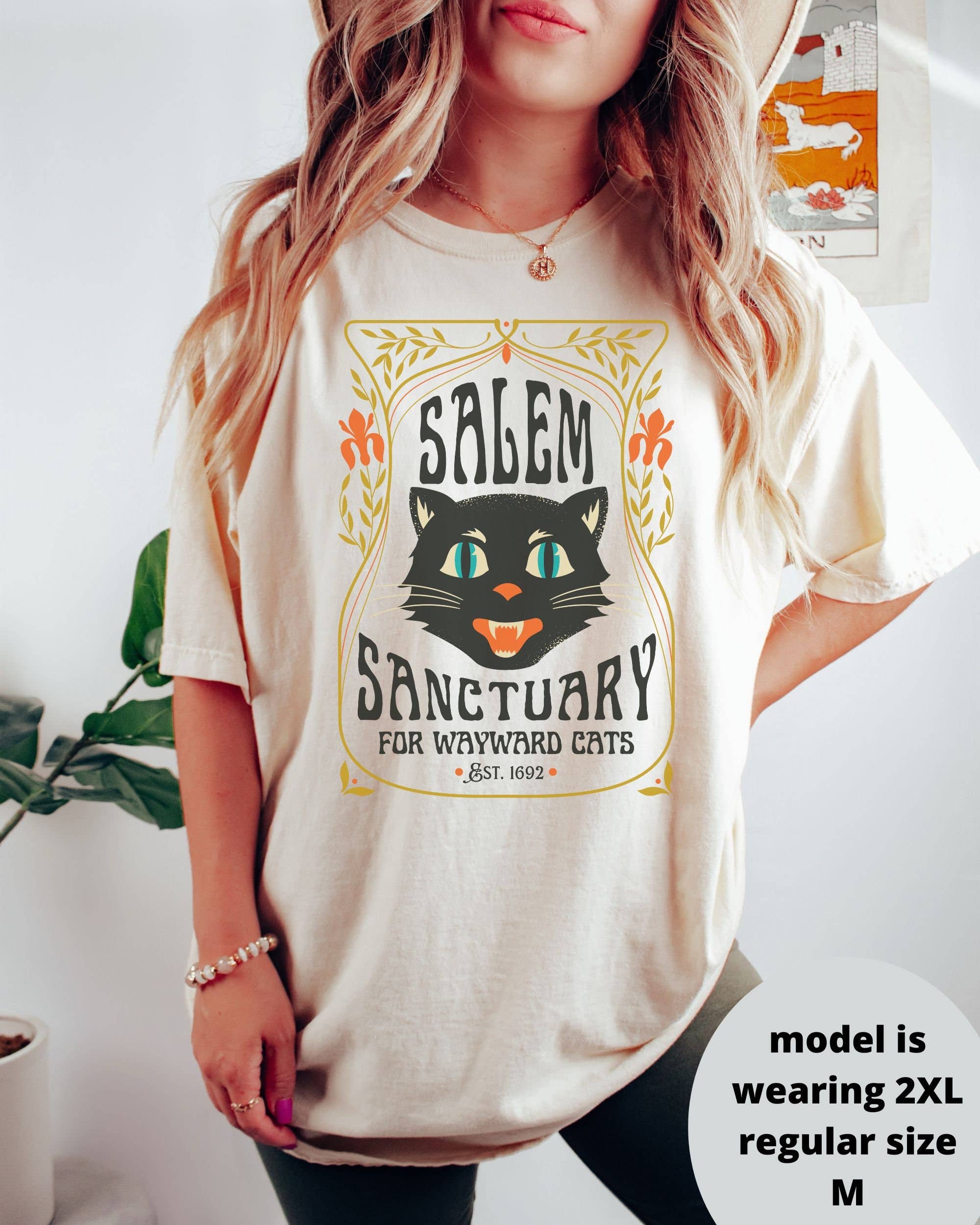 Retro Halloween Vintage Cat Lover Spooky Fall - Adult & Kids T-Shirts, Sweatshirts & Hoodies apparel design preview 1