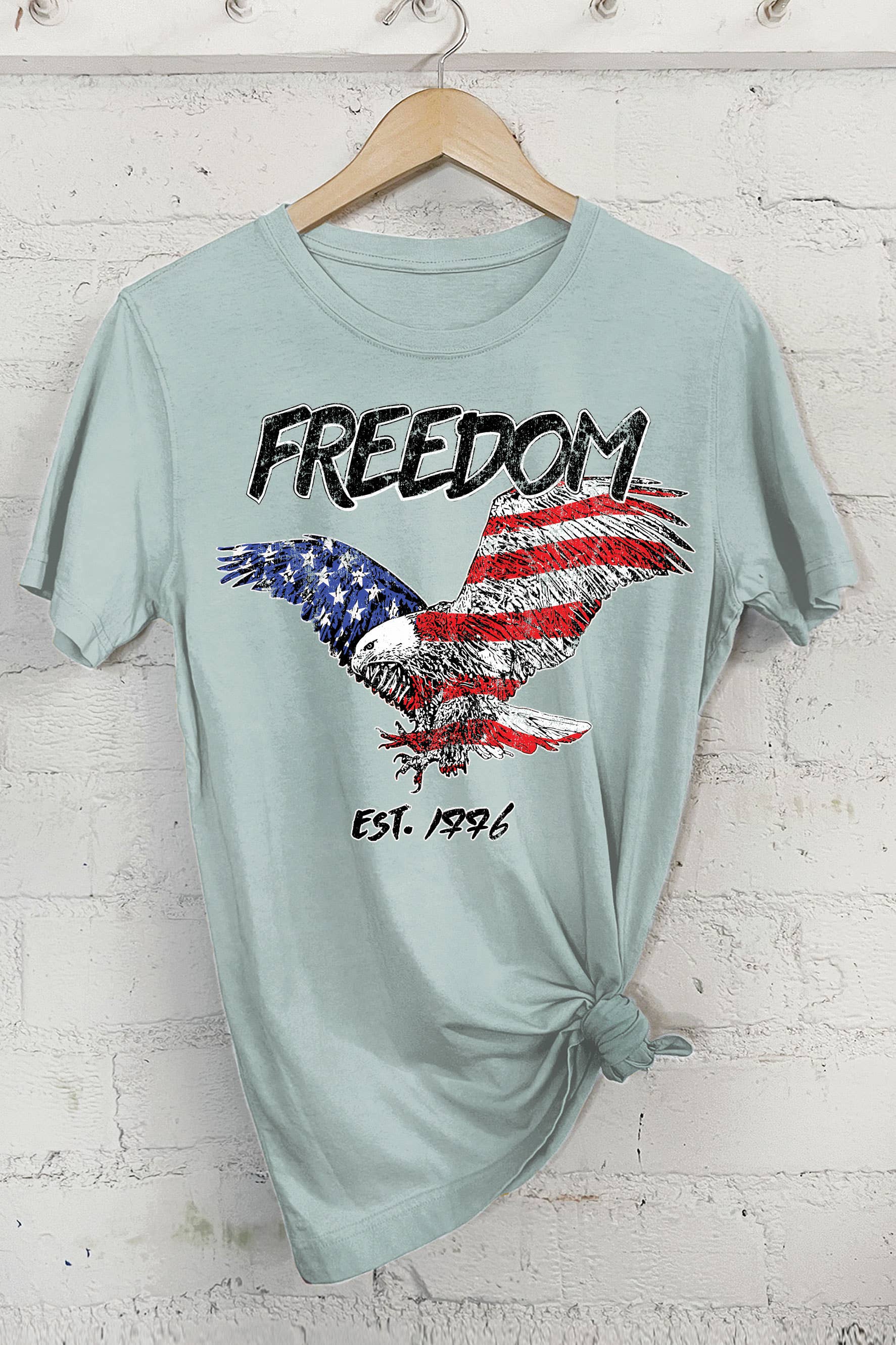 Ameraca Freedom Flag Eagle Graphic - Adult & Kids T-Shirts, Sweatshirts & Hoodies apparel design preview 1