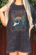 Sacuaro Cactus Oversize Mineral Graphic - Adult & Kids T-Shirts, Sweatshirts & Hoodies apparel design preview 1